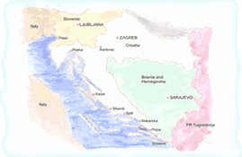 Karte Kroatien - vergrößern