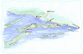 Map Peljesac - enlarge